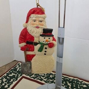 Kurt Adler Santa‎ Claus Snowman Christmas Tree Ornament Holiday Decoration